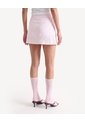 Skort Mini Textura Natural  Para Mujer Rosado Seven Seven de Seven Seven