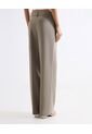 Pantalón Wide Leg Con Pasadores  Para Mujer Gris Seven Seven de Seven Seven
