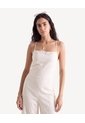 Enterizo Espalda Descubierta  Para Mujer Beige Seven Seven de Seven Seven