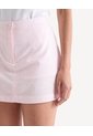 Skort Mini Textura Natural  Para Mujer Rosado Seven Seven de Seven Seven