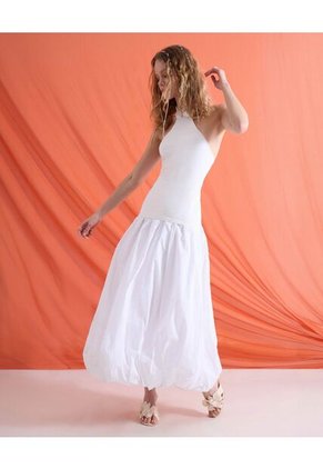 Camiseta Para Mujer Manga Sisa Cuello Halter Color Blanco Marca Seven Seven #28098889