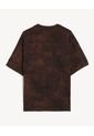 Camiseta Oversize De Efecto Lavado  Para Hombre Vino Seven Seven de Seven Seven