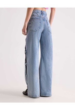 Jean  Para Mujer Wide-Leg Color Azul Marca Seven Seven #28168326