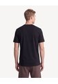 Camiseta Con Estampado Frontal Manga Corta  Para Hombre Negro Seven Seven de Seven Seven