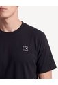 Camiseta Con Estampado Frontal Manga Corta  Para Hombre Negro Seven Seven de Seven Seven