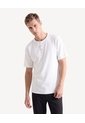 Camiseta Henley Texturizada  Para Hombre Marfil Seven Seven de Seven Seven