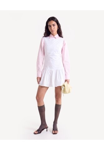 Vestido Mini Con Escote  Para Mujer Crudo Seven Seven Seven Seven