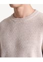 Saco Tricot Acanalado En Rib  Para Hombre Arena Seven Seven de Seven Seven