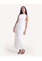 Vestido Halter Espalda Descubierta  Para Mujer Crudo Seven Seven de Seven Seven