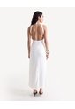 Vestido Halter Espalda Descubierta  Para Mujer Crudo Seven Seven de Seven Seven