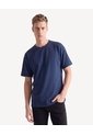 Camiseta Comfy Textura De Punto  Para Hombre Azul Seven Seven de Seven Seven