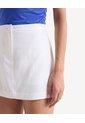 Skort Lino Bolsillos De Ribete  Para Mujer Blanco Seven Seven de Seven Seven