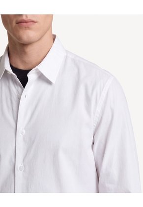 Camisa Formal Stretch Cuello Gales  Para Hombre Blanco Seven Seven
