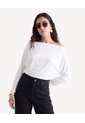 Camiseta Kimono Hombro Caído  Para Mujer Crudo Seven Seven de Seven Seven