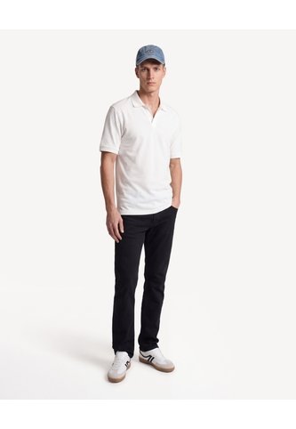 Polo Cuello Abierto Tejido Pesado  Para Hombre Crema Seven Seven Seven Seven