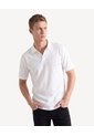 Polo Cuello Abierto Tejido Pesado  Para Hombre Crema Seven Seven de Seven Seven