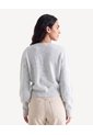 Saco Cuello En V Bicolor  Para Mujer Gris Seven Seven de Seven Seven