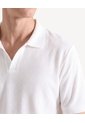 Polo Cuello Abierto Tejido Pesado  Para Hombre Crema Seven Seven de Seven Seven