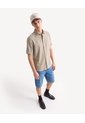 Camisa Guardapolvo Botones Ocultos  Para Hombre Verde Seven Seven de Seven Seven