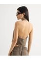 Chaleco Para Mujer Plano Color Taupe Marca Seven Seven #28250124 de Seven Seven