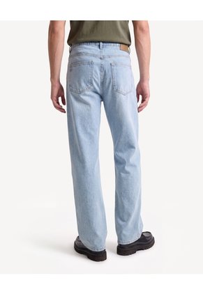 Jean Straight Efecto Hielo Para Hombre Azul Seven Seven
