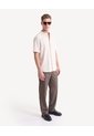 Camisa Cuello Mao Rústica  Para Hombre Marfil Seven Seven de Seven Seven