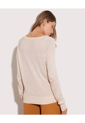 Saco Para Mujer Cuello Redondo Color Arena Marca Seven Seven #28330609