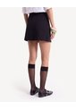 Skort Sastrero Con Abertura Frontal  Para Mujer Negro Seven Seven de Seven Seven