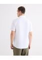 Camisa Regular Texturizada  Para Hombre Blanco Seven Seven de Seven Seven