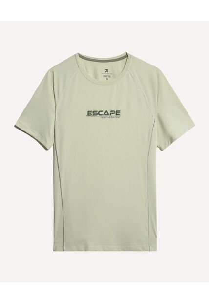 Camiseta Para Hombre Manga Corta Cuello Redondo Color Verde Marca Seven Seven #45092691