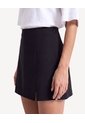 Skort Sastrero Con Abertura Frontal  Para Mujer Negro Seven Seven de Seven Seven
