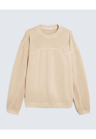 Buzo Para Hombre Cuello Redondo Color Beige Marca Seven Seven #45060694 Seven Seven