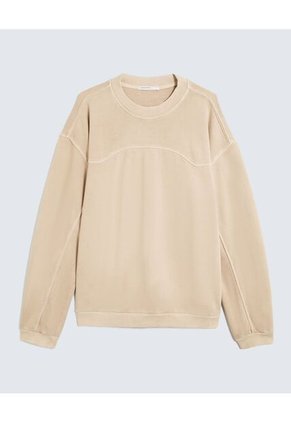 Buzo Para Hombre Cuello Redondo Color Beige Marca Seven Seven #45060694