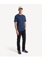 Pantalón Regular Stretch Tiro Medio  Para Hombre Negro Seven Seven de Seven Seven
