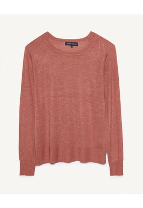 Saco Para Mujer Cuello Redondo Color Terracota Marca Seven Seven #28330609