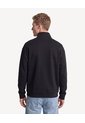Buzo Relaxed Halfzipper Texturizado  Para Hombre Negro Seven Seven de Seven Seven