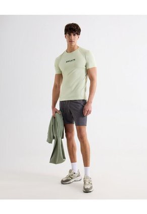 Camiseta Para Hombre Manga Corta Cuello Redondo Color Verde Marca Seven Seven #45092691