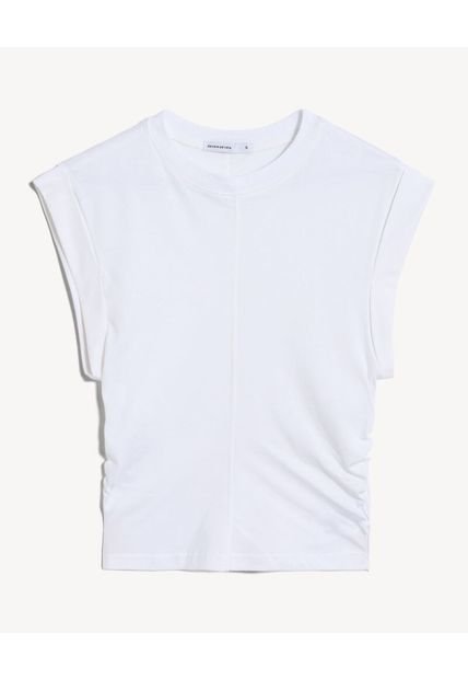Camiseta Para Mujer Manga Corta Cuello Redondo Color Crudo Marca Seven Seven #28096446