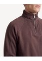 Buzo Boxy Cuello Alto Halfzipper  Para Hombre Café Seven Seven de Seven Seven