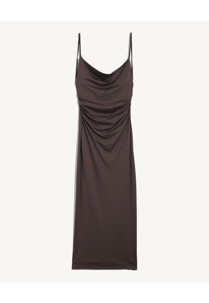 Vestido Para Mujer M/Sisa Largo Color Café Marca Seven Seven #28171457