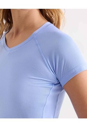 Camiseta Para Mujer Manga Corta Cuello V Color Azul Marca Seven Seven #28096273