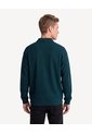 Buzo Polo Halfzipper Textura Galleta  Para Hombre Verde Seven Seven de Seven Seven