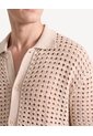 Camisa Crochet Calado  Para Hombre Arena Seven Seven de Seven Seven