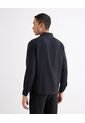 Camisa Para Hombre Manga Larga Sin Bolsillo Cuello Casual M Color Negro Marca Seven Seven #45012197 de Seven Seven