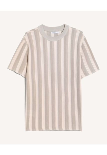 Camiseta Para Hombre Manga Corta Cuello Redondo Color Arena Marca Seven Seven #45092704