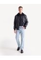 Camisa Formal Cuello Gales  Para Hombre Negro Seven Seven de Seven Seven