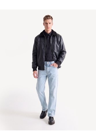 Camisa Formal Cuello Gales  Para Hombre Negro Seven Seven Seven Seven