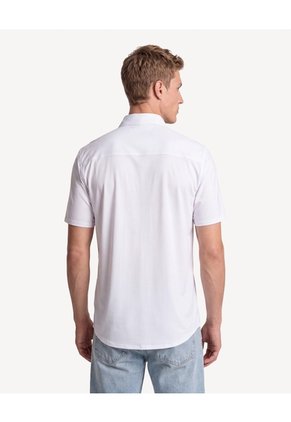 Camisa Comfort Sin Planchado  Para Hombre Blanco Seven Seven