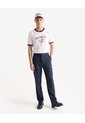 Pantalón Sastrero Straight Resortado  Para Hombre Azul Seven Seven de Seven Seven
