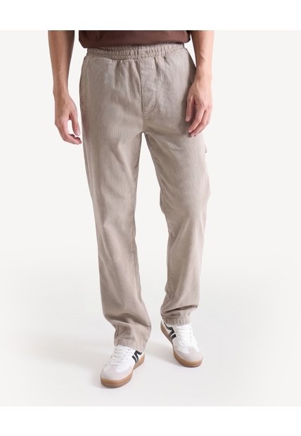Pantalón Cargo Straight  Para Hombre Gris Seven Seven